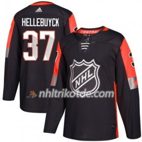 Winnipeg Jets Trikot Connor Hellebuyck 37 2018 NHL All-Star Central Division Adidas Schwarz Authentic - Herren